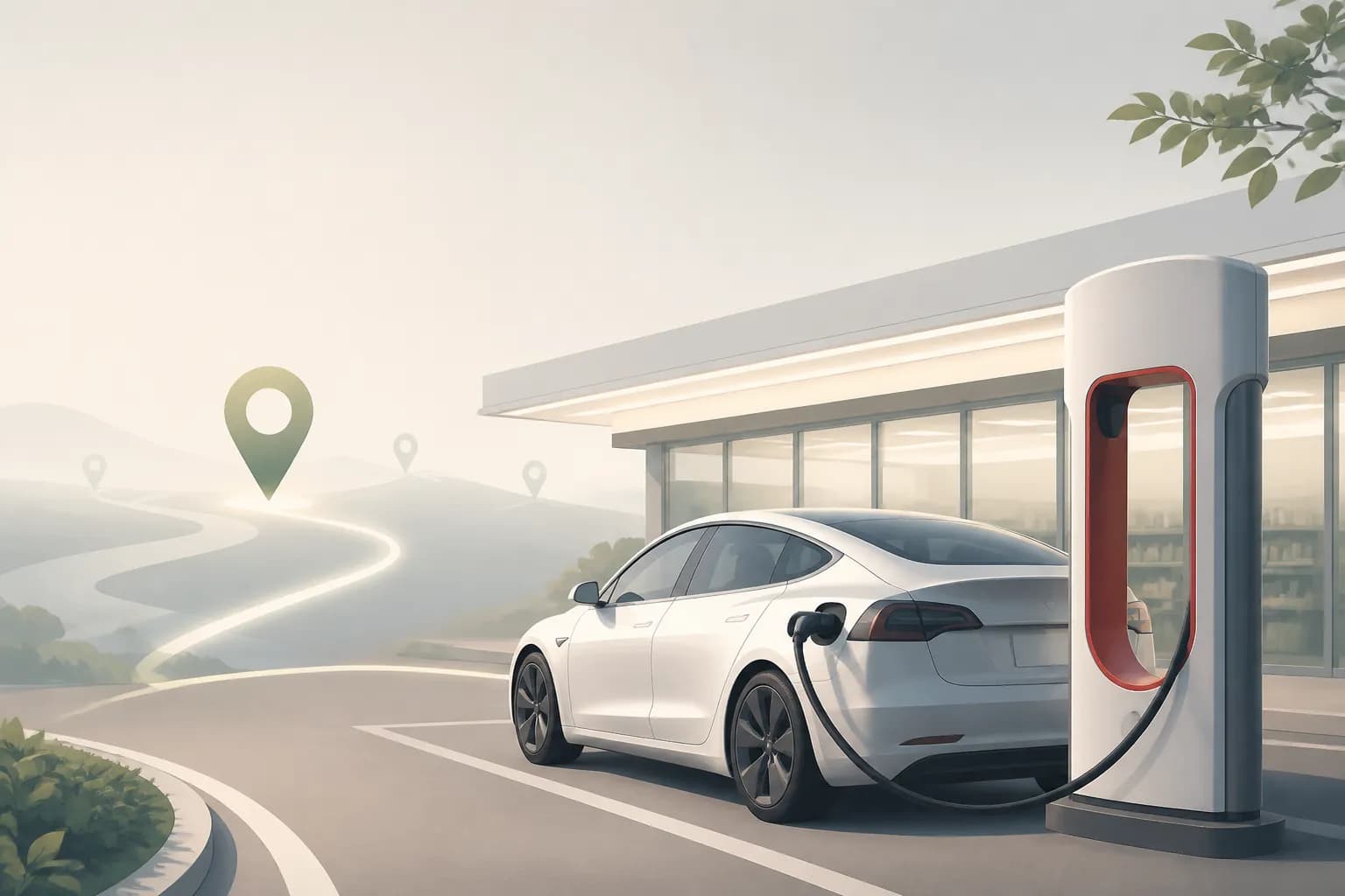 セブン‐イレブンにもTesla急速充電器、買い物ついでの充電は定着する?の添付画像